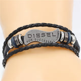 DGW  Bracelet Men Casual Fashion Braided Leather Bracelets