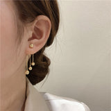 Golden Autumn Tassel Earrings