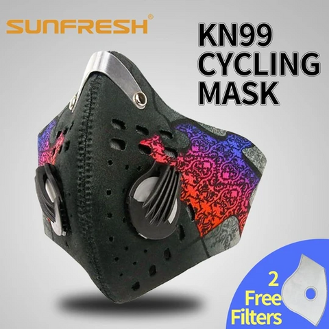 Respirator with 4 Carbon N99 Filters for Pollution Mask (75% off Limited 200Pcs)