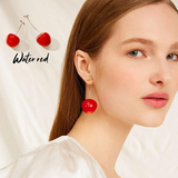 Cute 3D Cherry Earrings 1 Pair