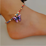 Butterfly Rhinestone Anklet
