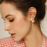 Double-sided Pearl Earrings