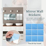 9Pcs/Set Modern 3D Mirror Wall Stickers