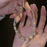 Ins Super Fairy Colorful Crystal Bracelet