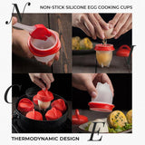 Silicone hard boiled egg maker（3 Pcs）