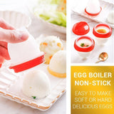 Silicone hard boiled egg maker（3 Pcs）