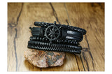 Vnox Mix Braided Wrap Leather Bracelets for Men r